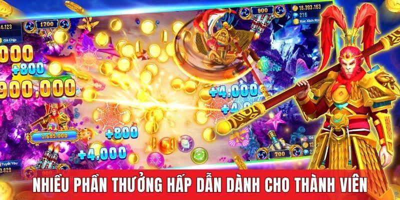 Nhiều phần thưởng hấp dẫn dành cho thành viên